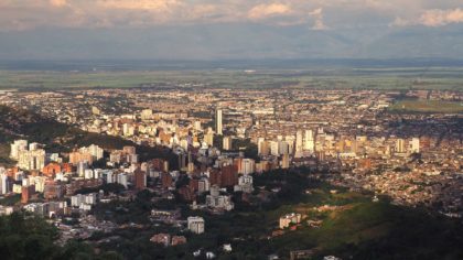 aerial view of cali colombia