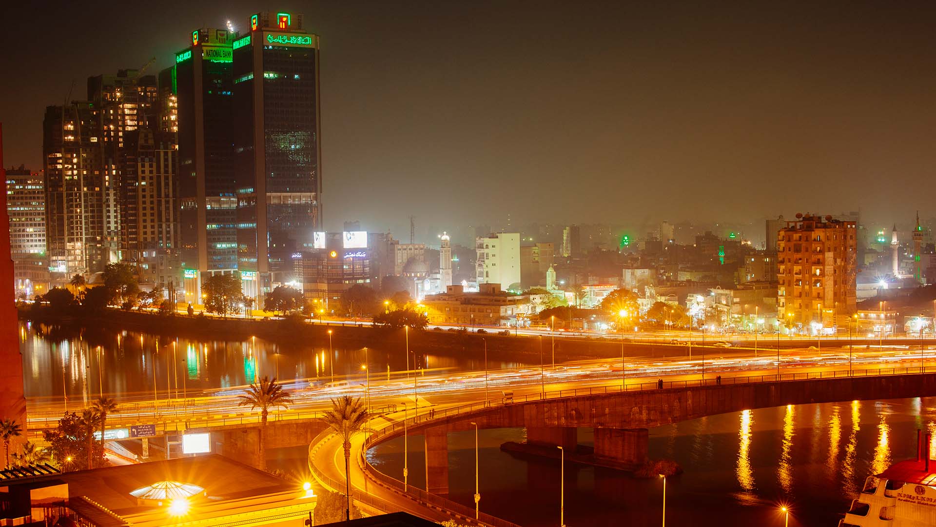 zamalek cairo at night