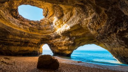 sea cave in portugal