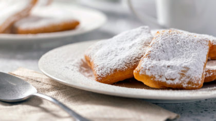 French beignets covered in sugar