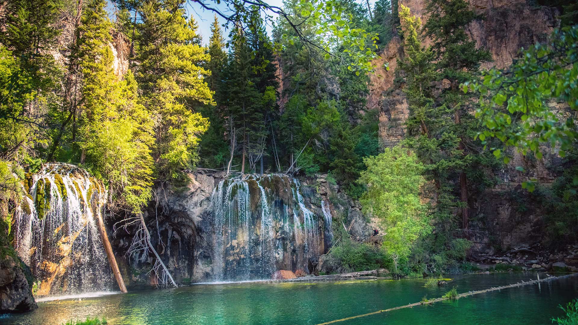 Waterfall at Hanging Lake Colorado