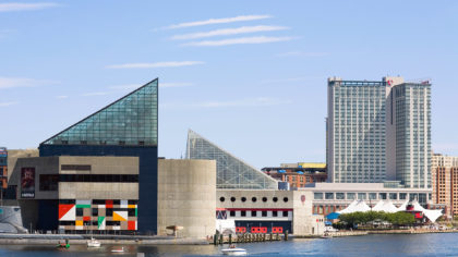 National Aquarium in Baltimore on a sunny day
