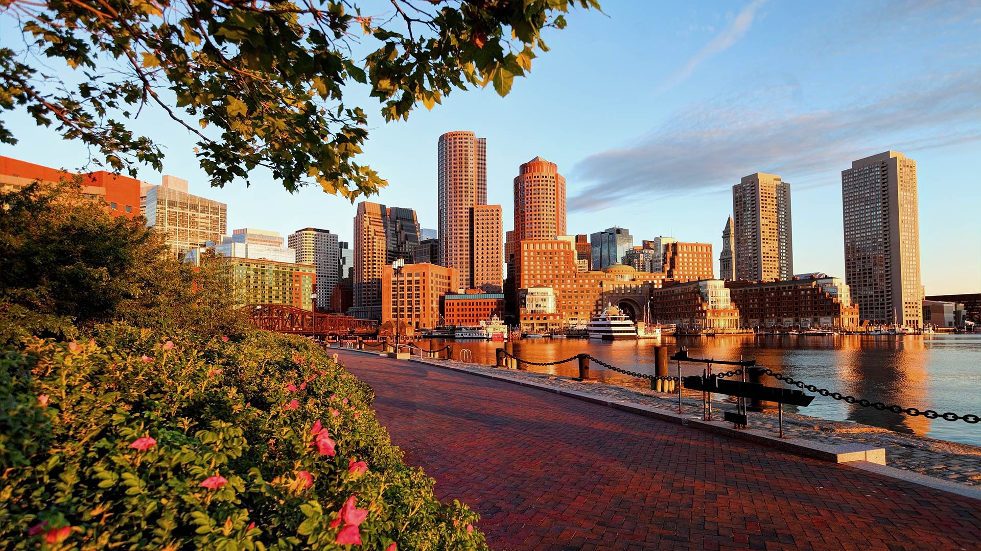 Waterfront view of Boston