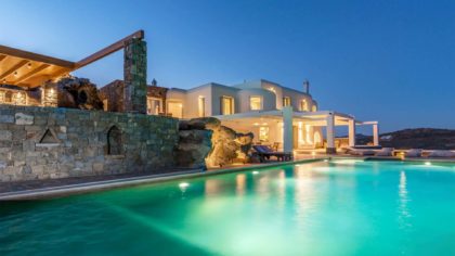 mykonos greece villa pool