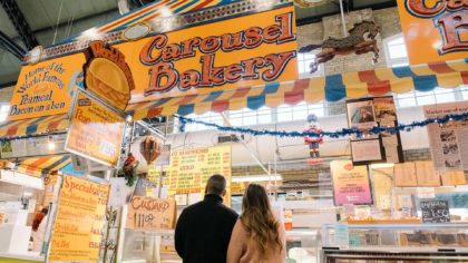 Couple ordering at Carousel Bakery in Toronto
