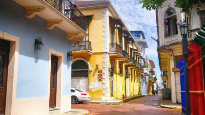 Colorful street in Casco Viejo