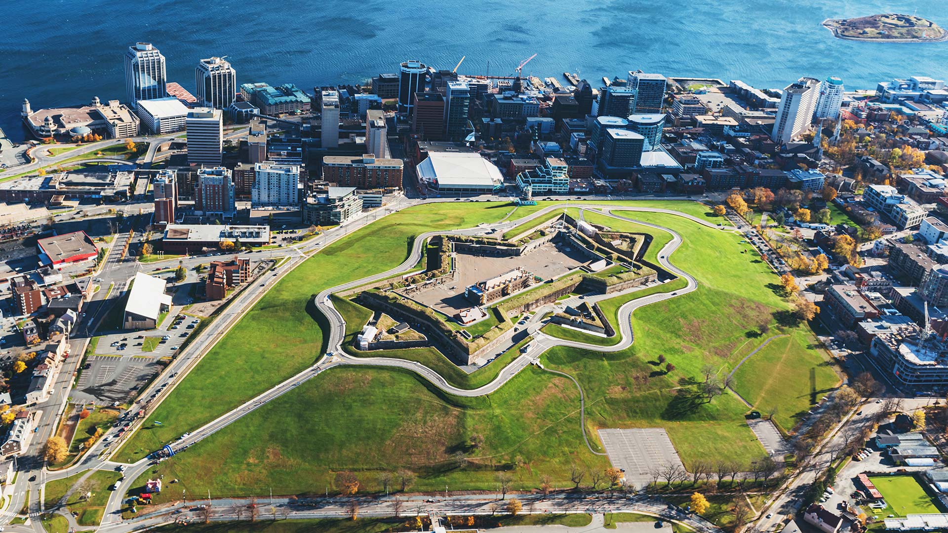 Aerial view of the Halifax Citadel National Historic Site