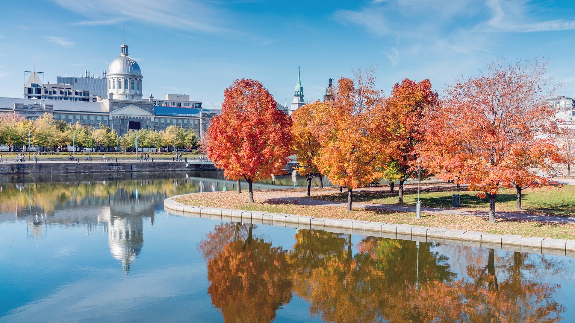 Montreal's Bonsecours Market in the fall