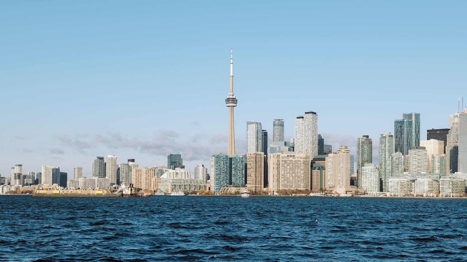 Toronto skyline on a sunny day