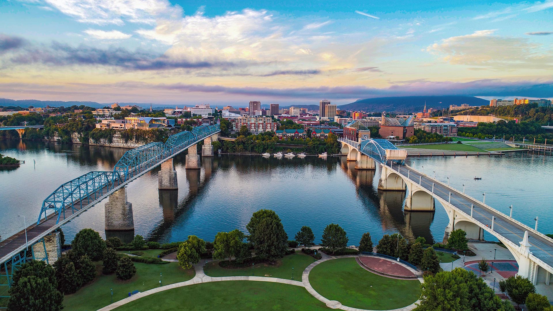 Skyline view of downtown Chattanooga