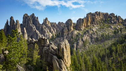 The Needles in the Black Hills on a sunny day