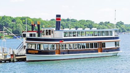 Tour boat on Lake Geneva