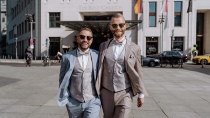 male couple getting married