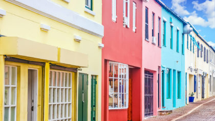 colorful storefronts in bermuda