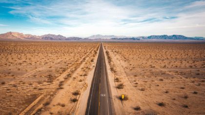 route 66 highway in desert