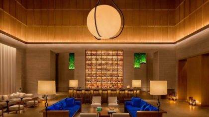 the bar in a Shanghai hotel