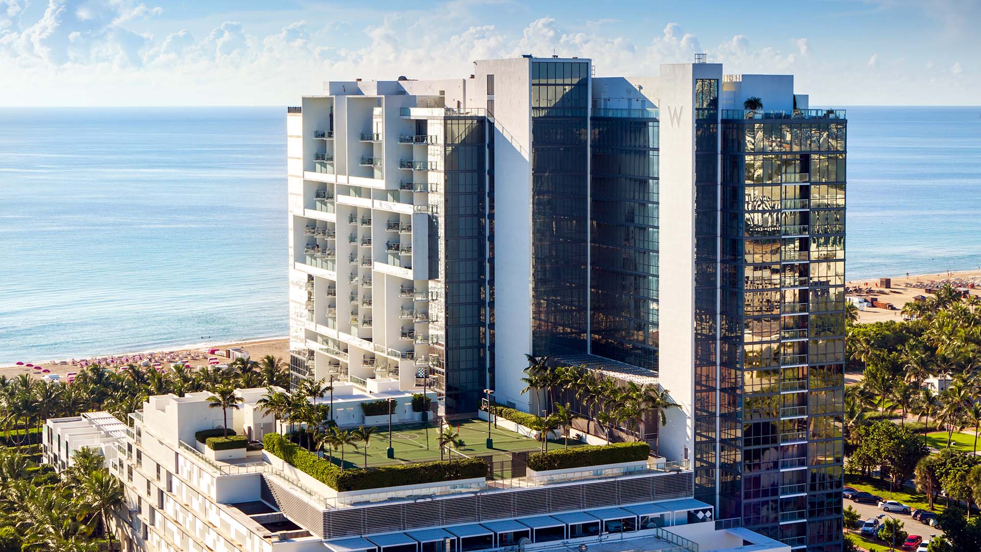 A hotel beachside in Miami