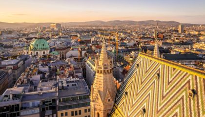 A city view of Vienna Austria