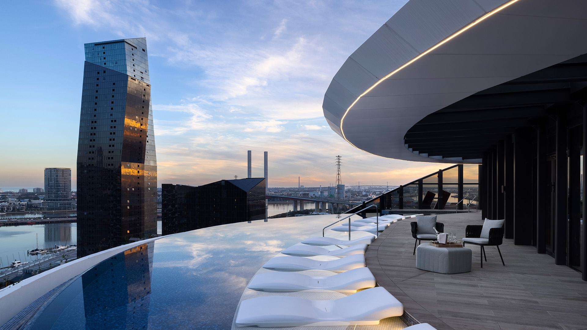 An infinity pool in Melbourne