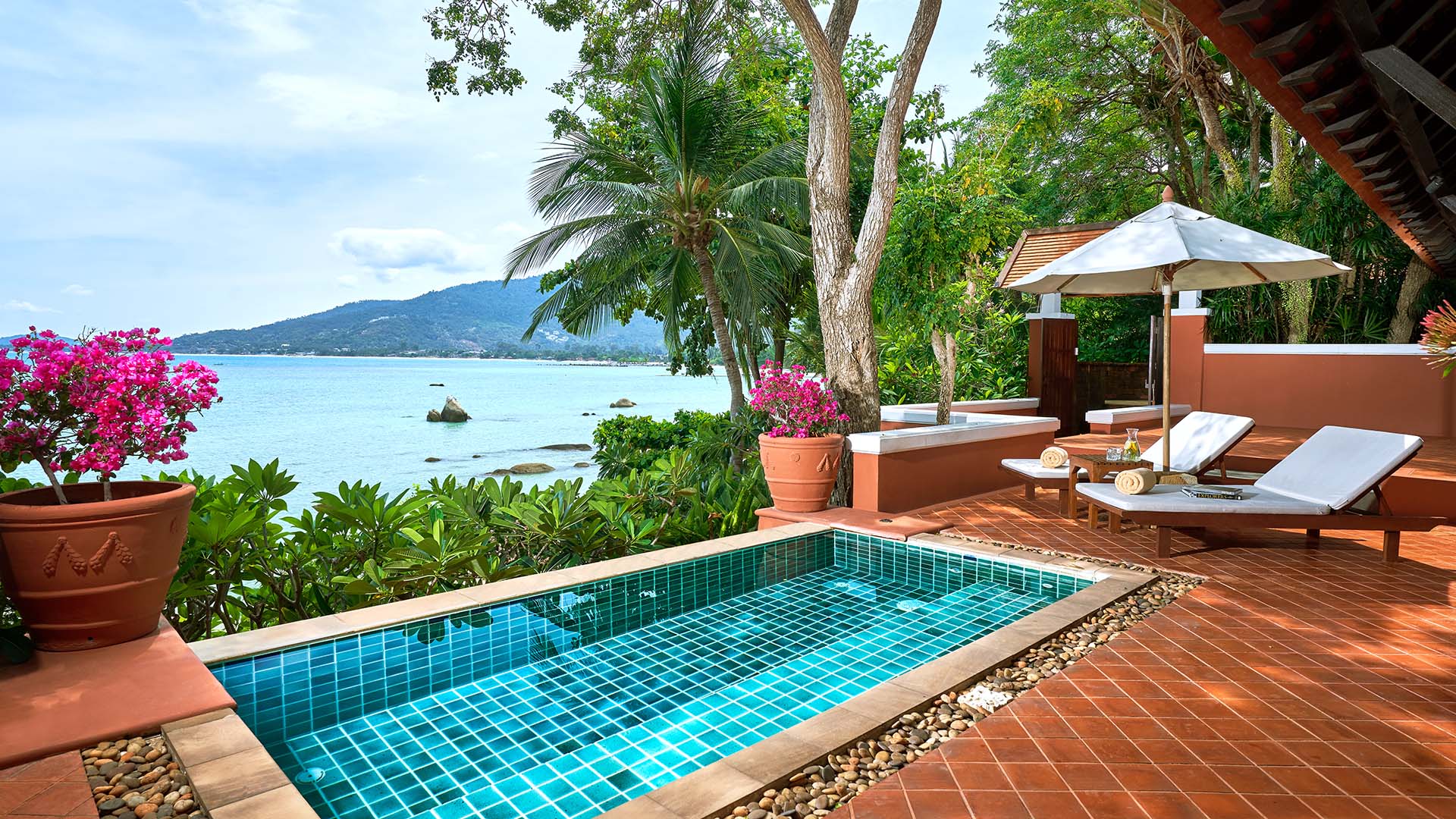 a private pool in Thailand