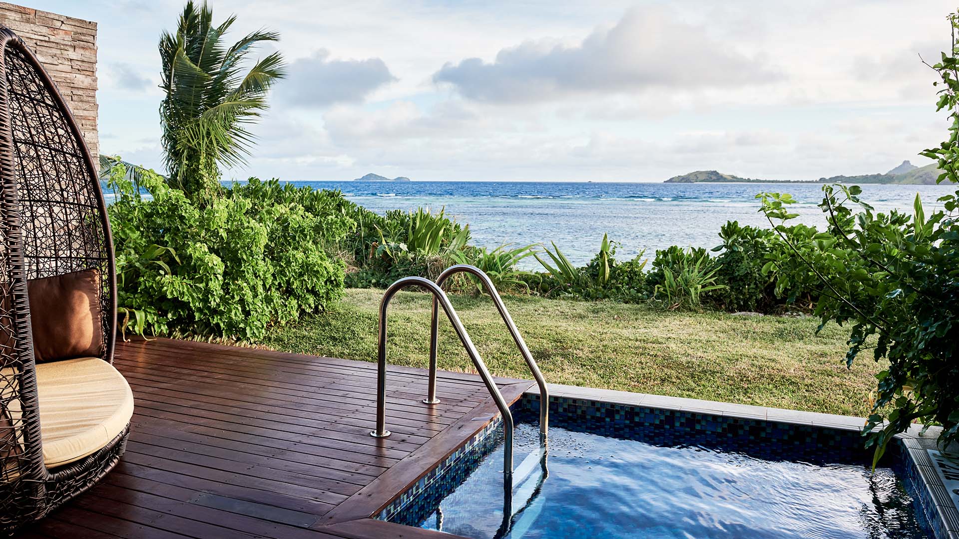 a private pool in Fiji