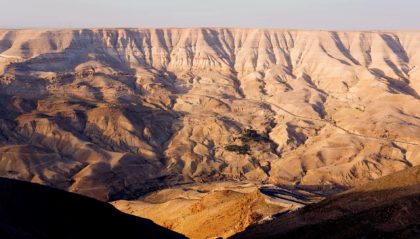 a canyon in Jordan