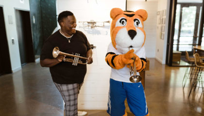 Pouncer the University of Memphis mascot