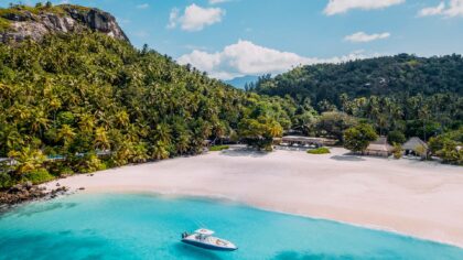Private villas on a island in Seychelles