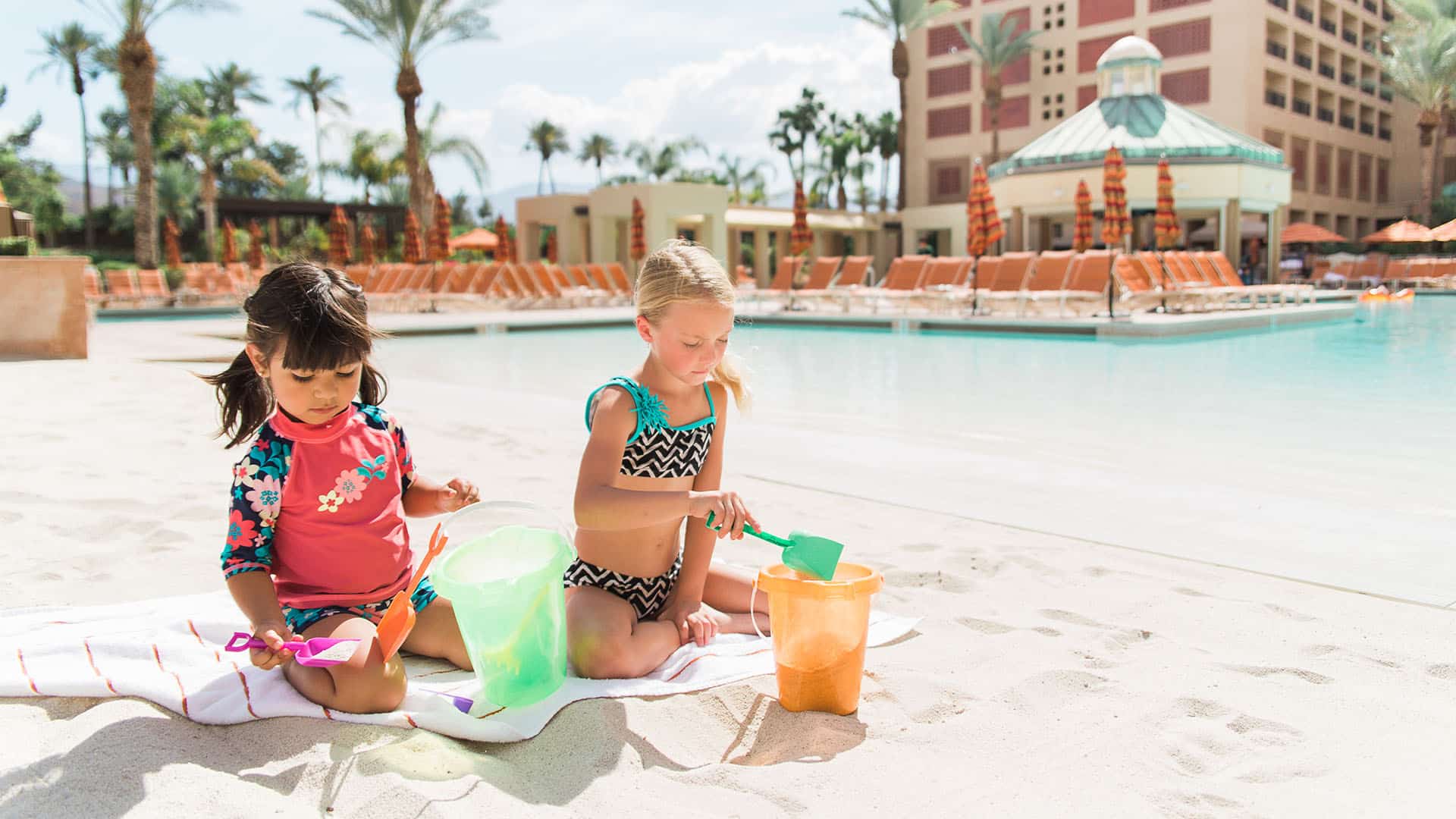 kids at pool with beach at JW Marriott Venice Resort & Spa