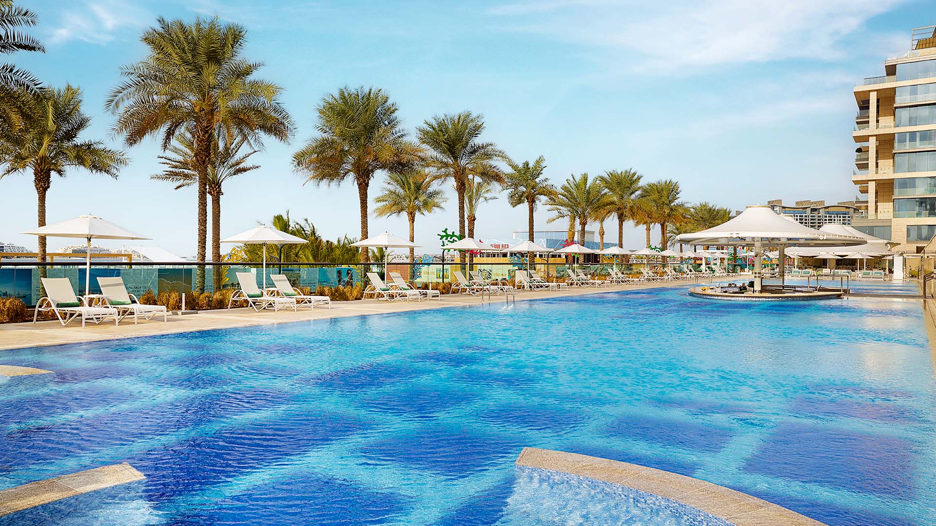 pool at Marriott Resort Palm Jumeirah, Dubai