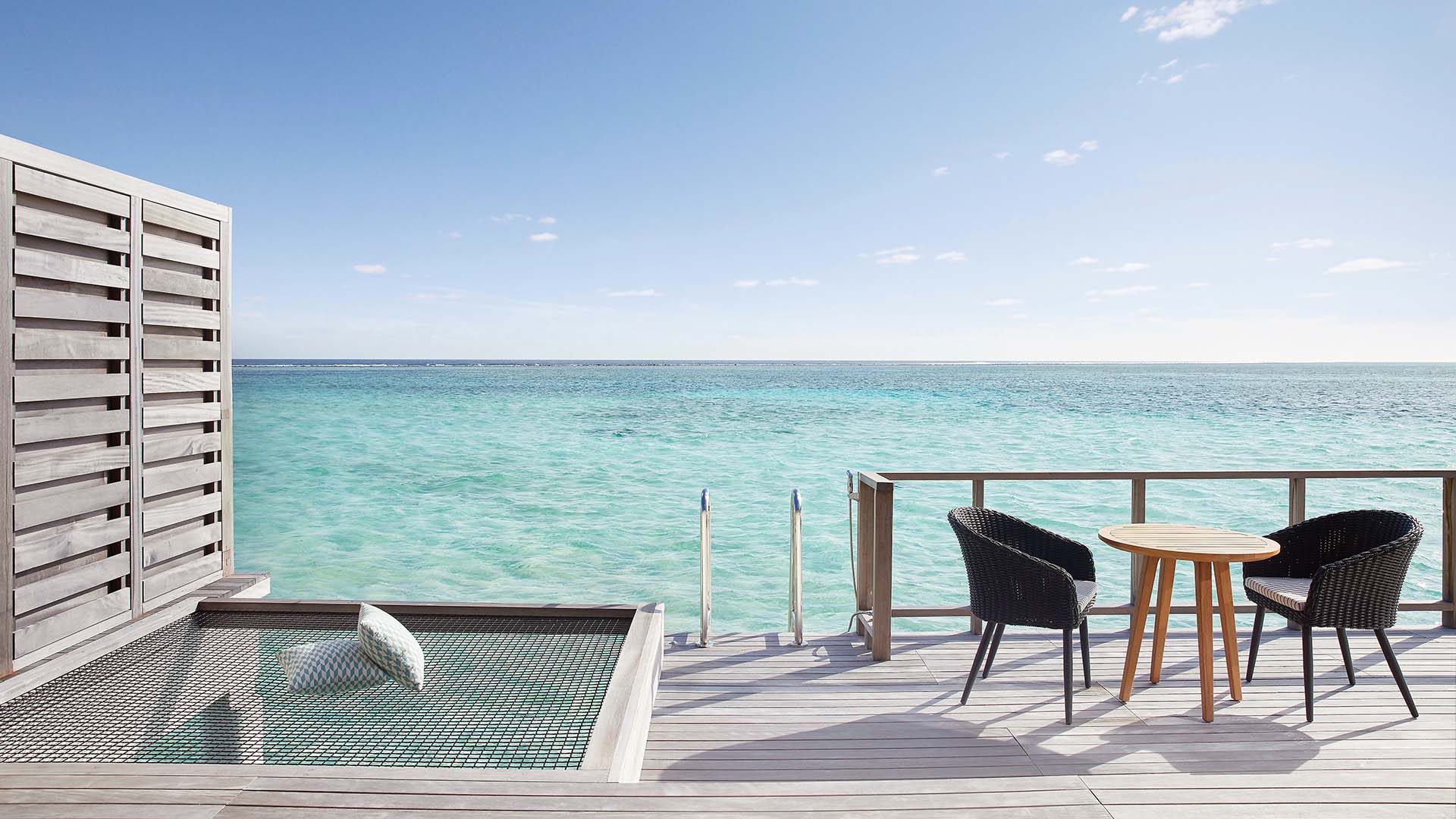 villa patio overlooking the ocean Le Méridien Maldives Resort & Spa