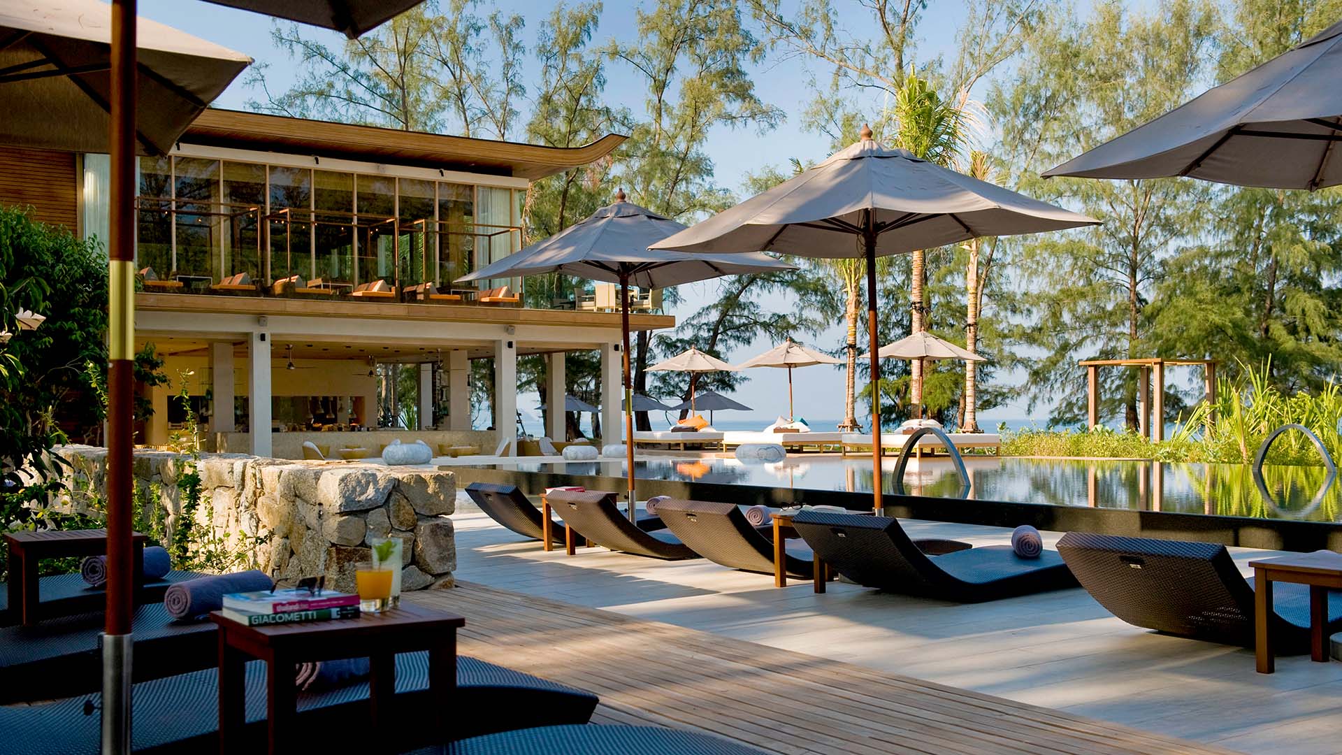 Pool and lounge at the Rennaisance Phuket Resort & Spa