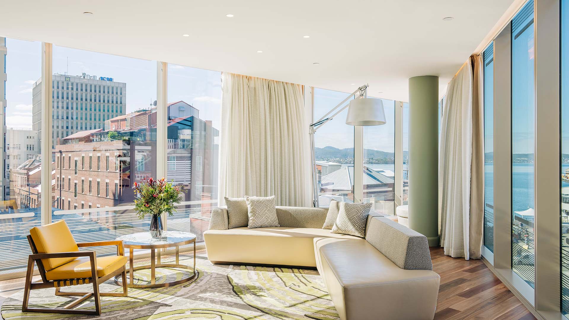 Room with a view of Hobart city and waterfront at The Tasman, a Luxury Collection Hotel, Hobart