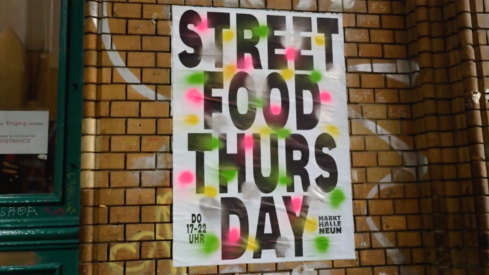 sign for street food tours