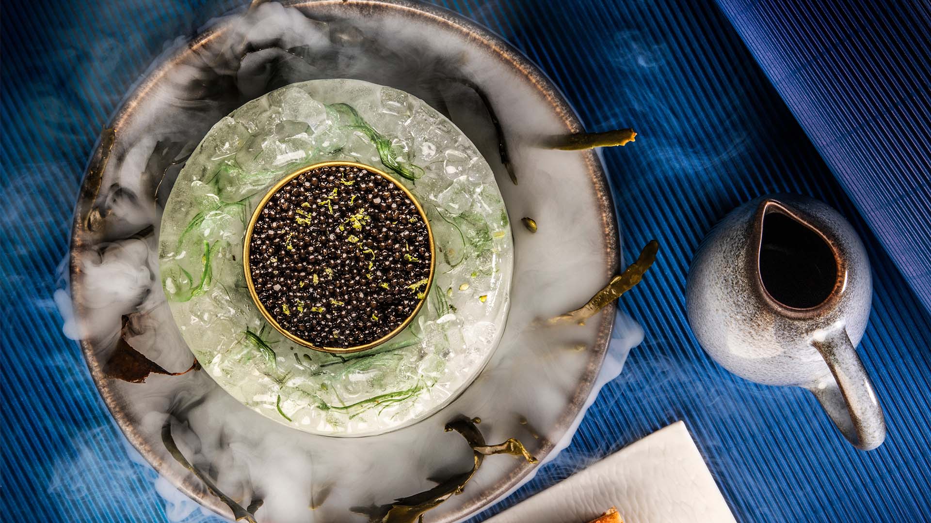 president wilson hotel bayview restaurant plate of caviar