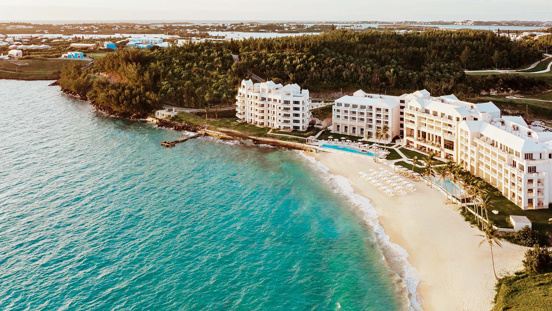 aerial view of the waters at The St. Regis Bermuda Resort