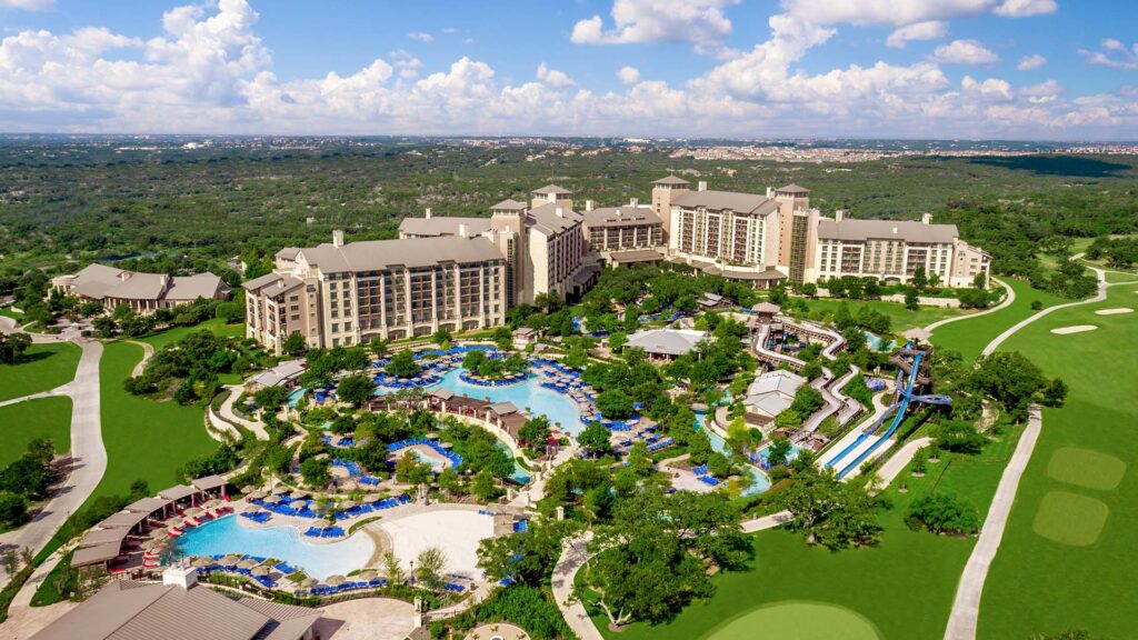 aerial view of the JW Marriott San Antonio Hill Country Resort & Spa