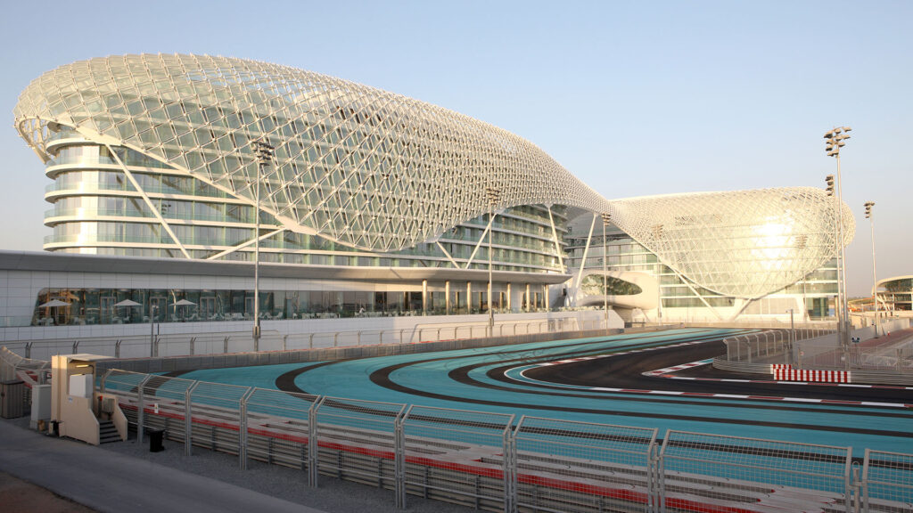 view of the the Yas Marina Circuit and W Abu Dhabi - Yas Island