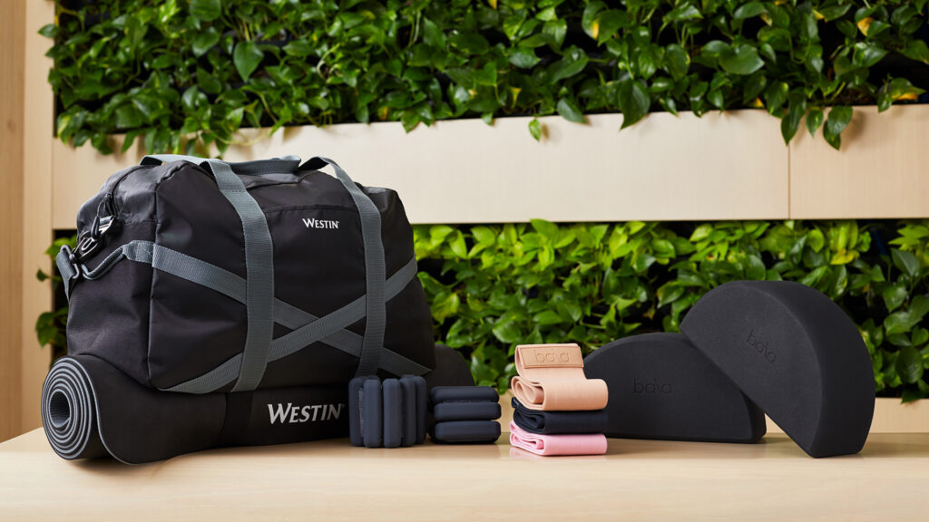 The WestinWORKOUT Sculpt & Flow Kit and its contents arranged neatly