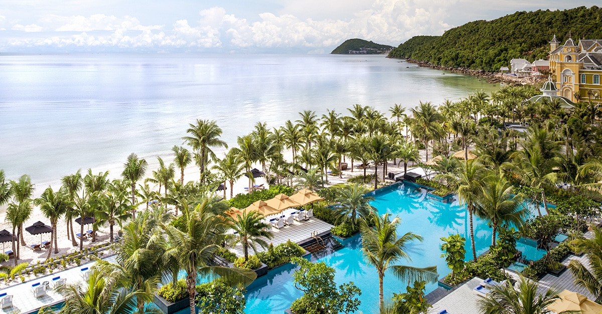 aerial view of JW Marriott Phu Quoc Emerald Bay Resort & Spa