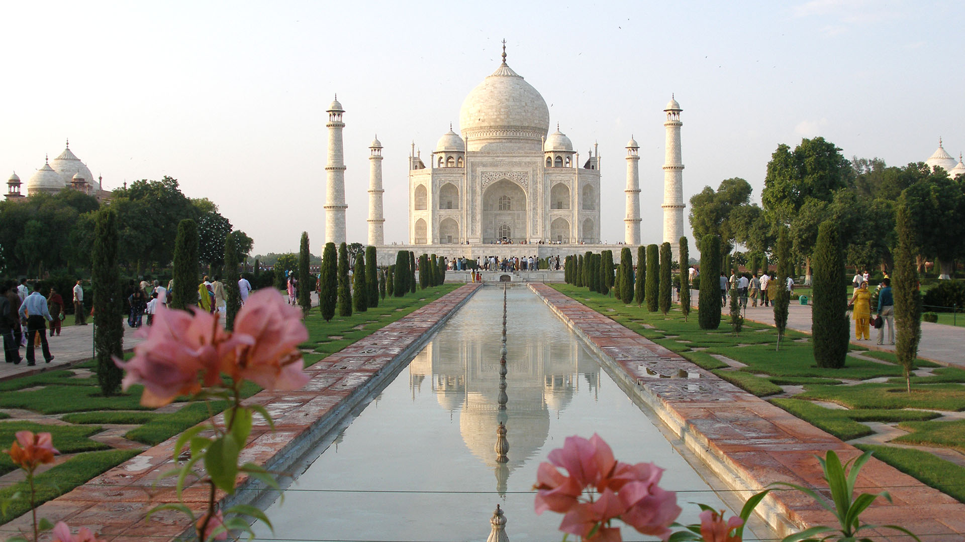 exterior view of the Taj Mahal