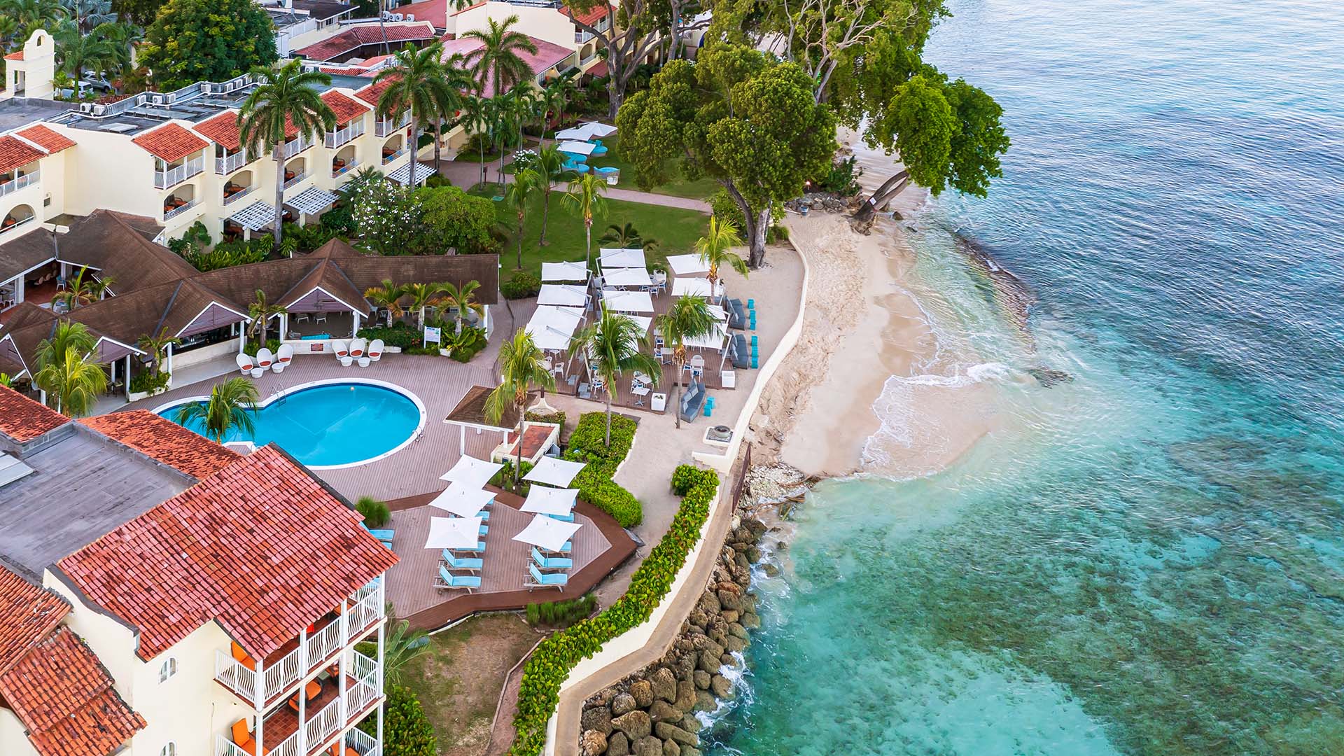 Aerial view of Tamarind by Elegant Hotels, All-Inclusive