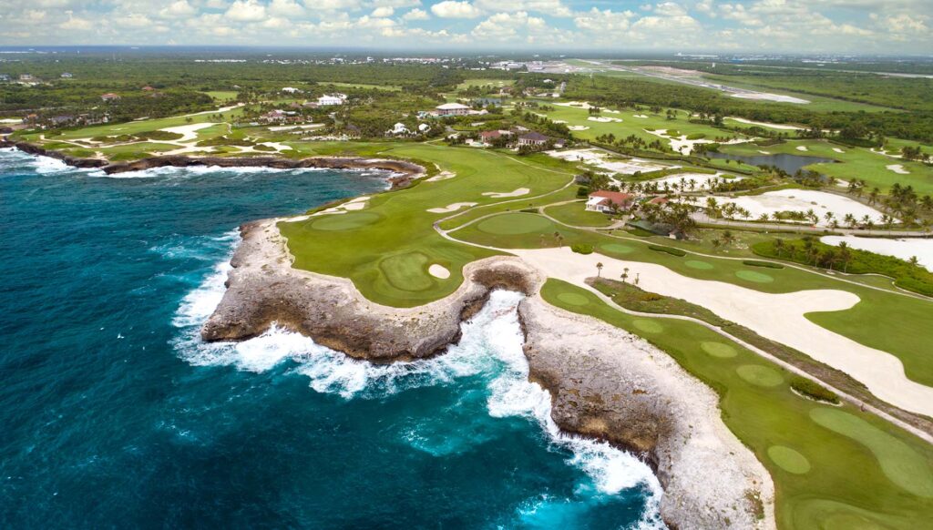 Aerial view of a golf course at The Westin Puntacana Resort & Club