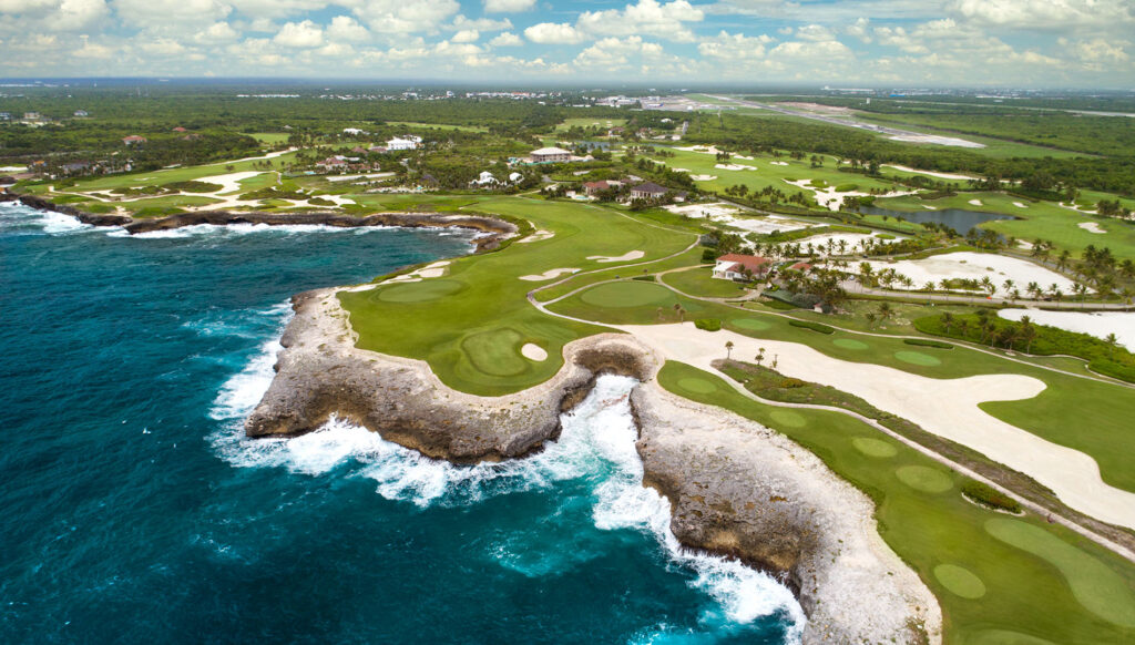 Aerial view of golf courses at The Westin Puntacana Resort & Club