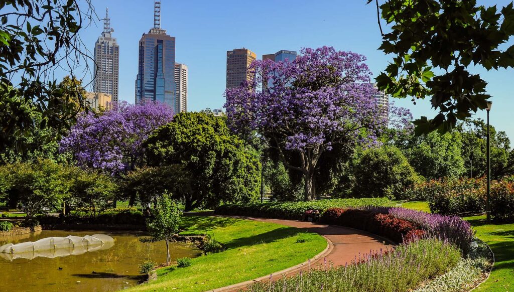 The Royal Botanic Gardens in Melbourne, Australia