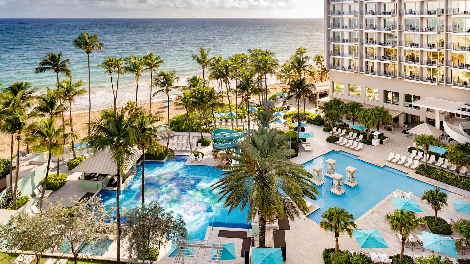Aerial view of San Juan Marriott Resort & Stellaris Casino