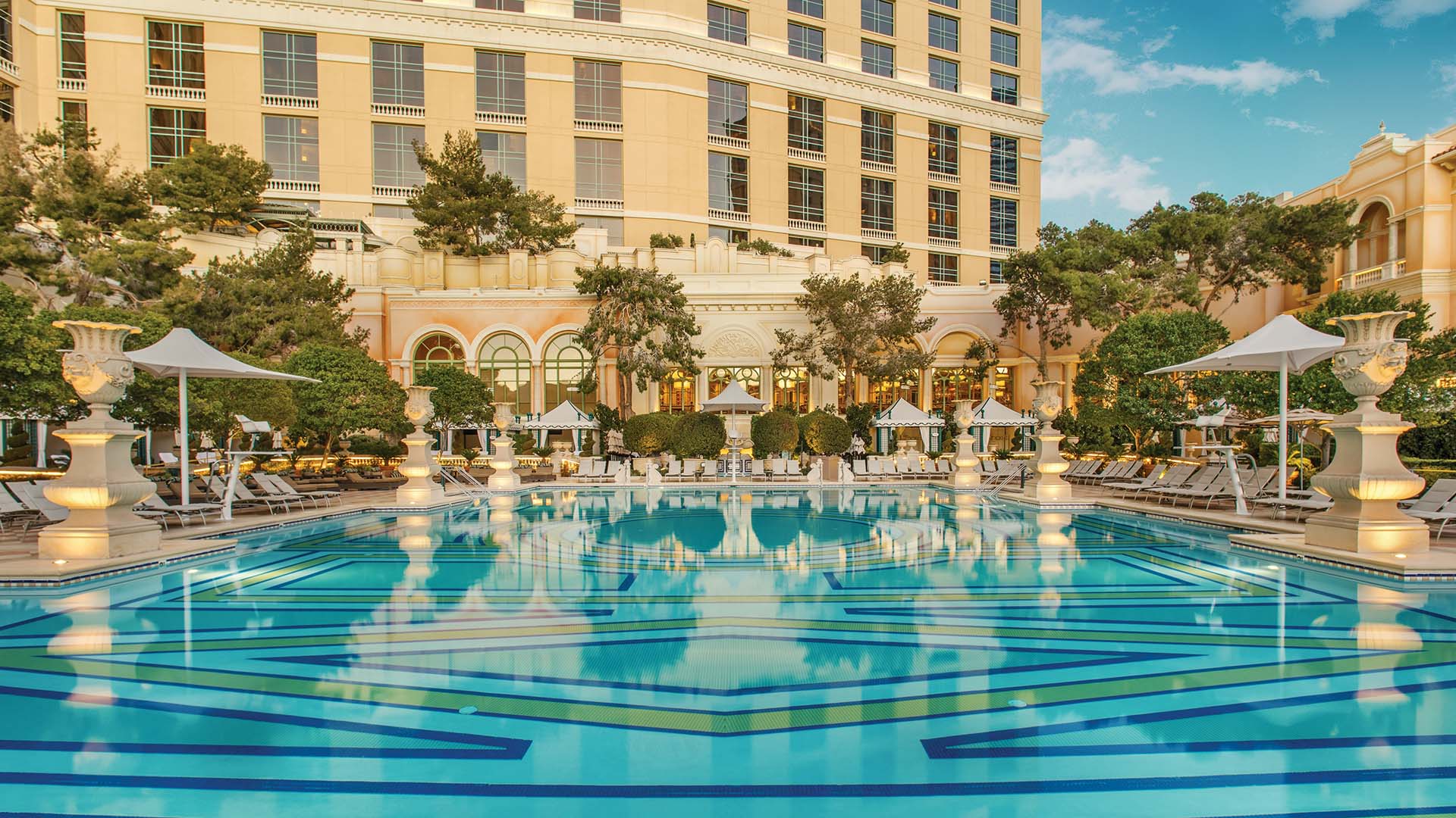 A swimming pool at Bellagio Resort & Casino in Las Vegas
