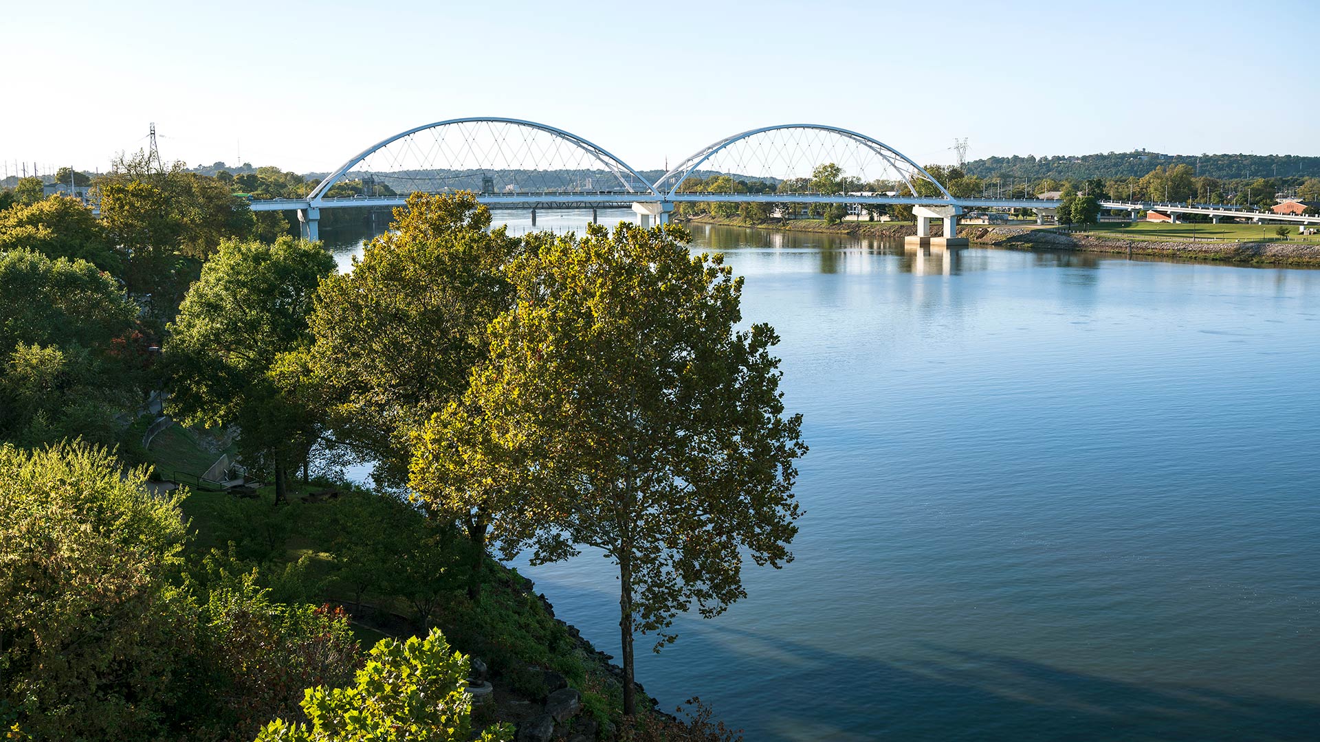 View of the Arkansas River in Little Rock