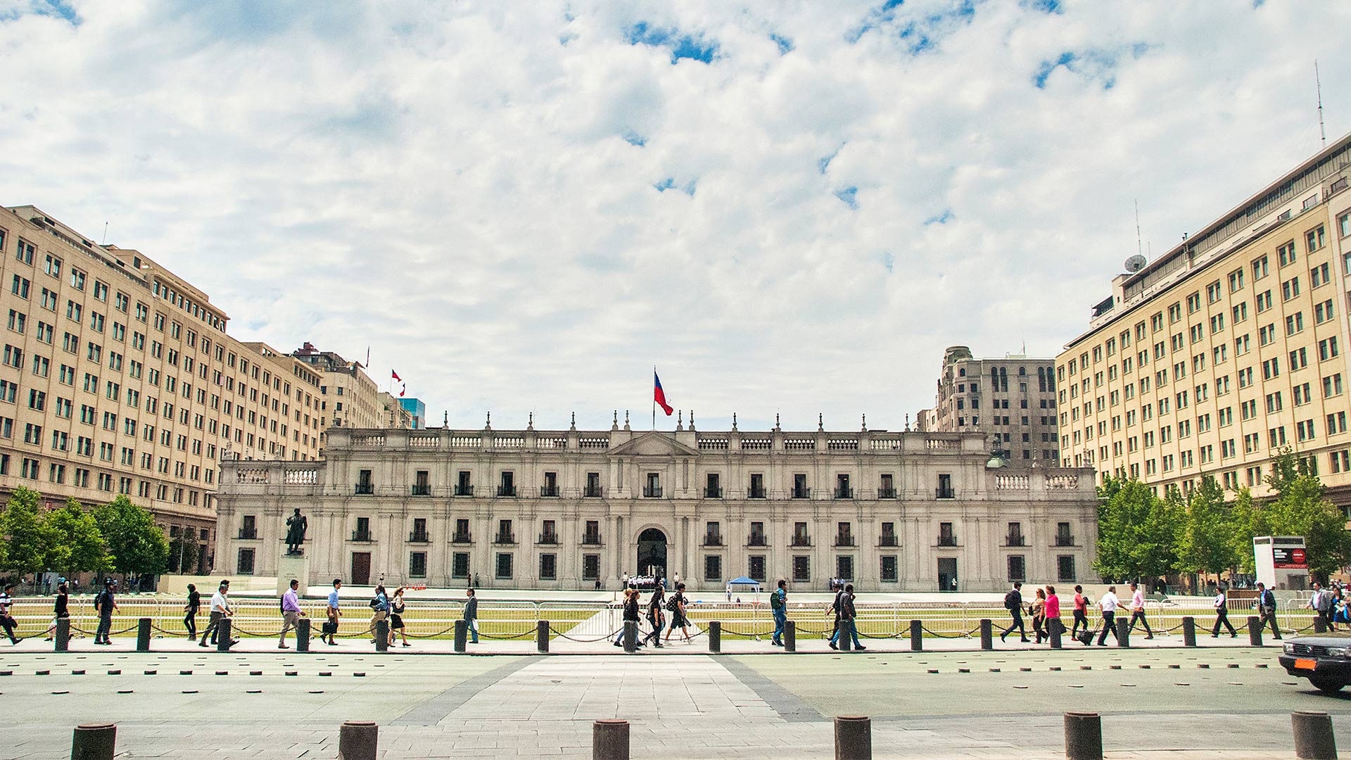 The Palace of La Moneda in Santiago, Chile