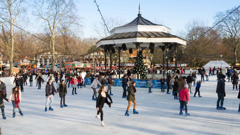 hyde park ice skating rink in london